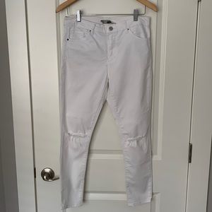Topshop Moto Leigh White Jeans - 30 x 30